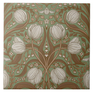 Lentetuin bloemen op salie tegeltje