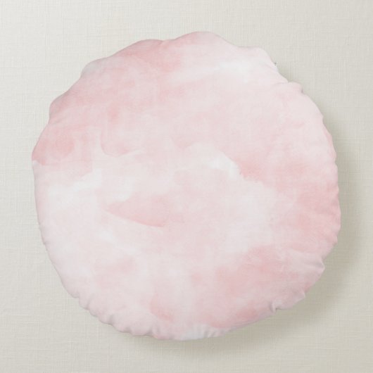 Lentetuin Bloemenguirlande Monogram Rond Kussen (Achterkant)