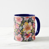 Lentetuin - Bloempatroon 1 - Koffiemok Mok (Voorkant rechts)