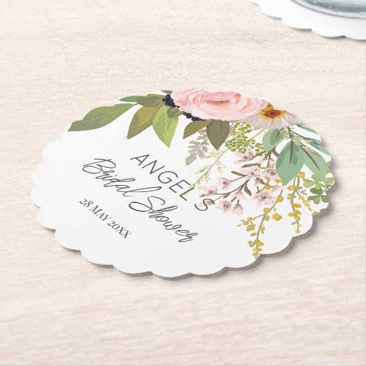 Lentetuin Bloemstuk Bruiloft Feest  Kartonnen Onderzetters (Gekanteld)