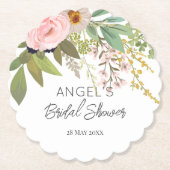 Lentetuin Bloemstuk Bruiloft Feest  Kartonnen Onderzetters (Voorkant)