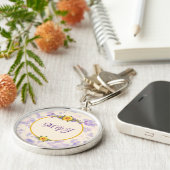 Lentetuin Collectie Crème Sleutelhanger (Zijkant)