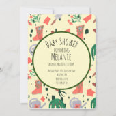 Lentetuin gereedschap Pot  Baby Shower Kaart (Voorkant)
