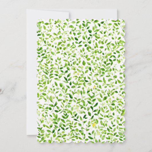 Lentetuin met bloemen en vlinders kaart (Achterkant)