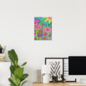 Lentetuin met bloemen poster (Thuiskantoor)