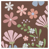 Lentetuin met Chocolade Bruine Achtergrond Stof (Close Up)