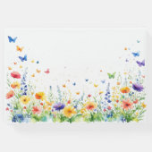 Lentetuin met Vlinders Bruiloft Gastenboek (Achterkant)