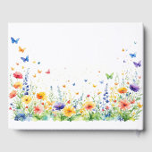 Lentetuin met Vlinders Bruiloft Gastenboek (Achterkant)