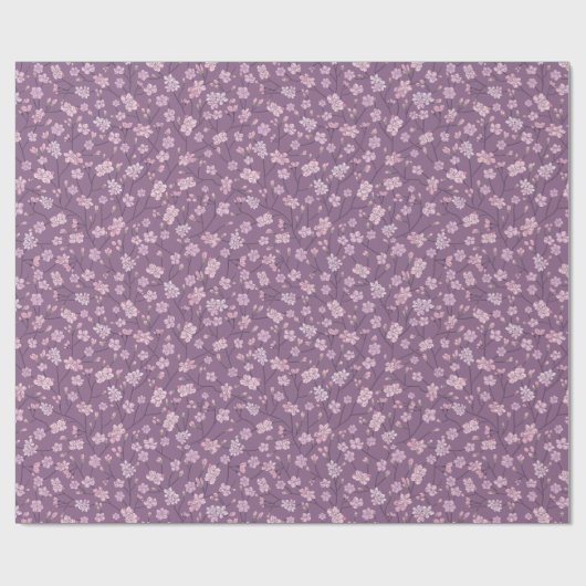 Lentetuin Moederdag Aziatische Bloemen Japans Cadeaupapier (Vlak)