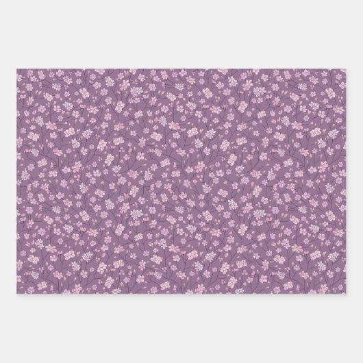 Lentetuin Moederdag Aziatische Bloemen Japans Inpakpapier Vel (Voorkant 3)