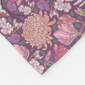 Lentetuin Moederdag Aziatische Kraan Chinese Fleece Deken (Hoek)