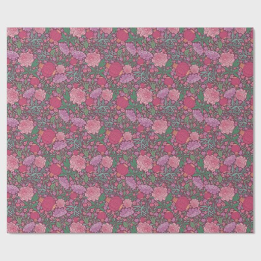 Lentetuin Moederdag Japanse Papieren Lantaarns Cadeaupapier (Vlak)