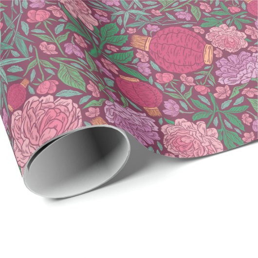 Lentetuin Moederdag Japanse Papieren Lantaarns Cadeaupapier (Rol Hoek)