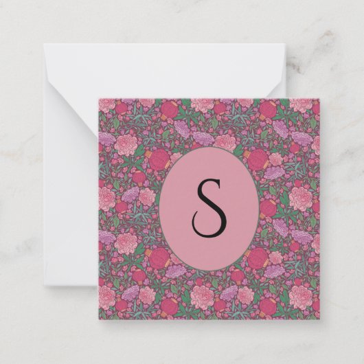 Lentetuin Moederdag Japanse Papieren Lantaarns Notitiekaartje (Voorkant)