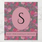 Lentetuin Moederdag Japanse Papieren Lantaarns Wijn Etiket (Enkel label)