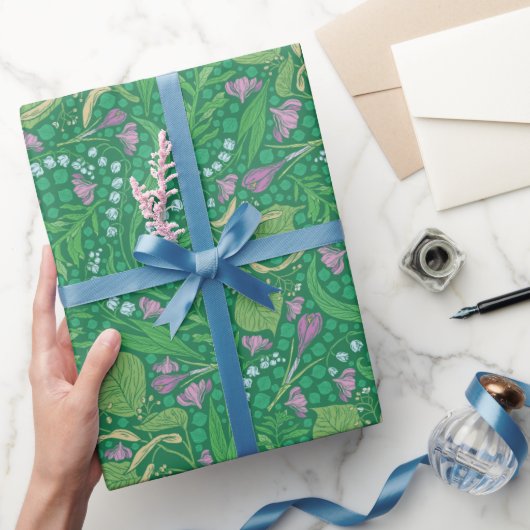 Lentetuin Moederdag Lelietje-van-dalen Cadeaupapier (Geschenken)
