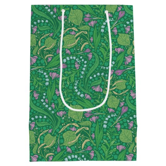 Lentetuin Moederdag lelietje-van-dalen Medium Cadeauzakje (Achterkant)