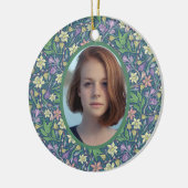 Lentetuin Moederdag Narcissen Crocus Foto Keramisch Ornament (Links)