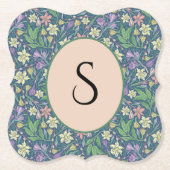 Lentetuin Moederdag Narcissen Krokussen Kartonnen Onderzetters (Voorkant)