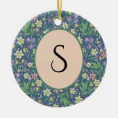 Lentetuin Moederdag Narcissen Krokussen Keramisch Ornament (Voorkant)