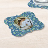 Lentetuin Moederdag Robin Nest Koningin Foto Kartonnen Onderzetters (Gekanteld)