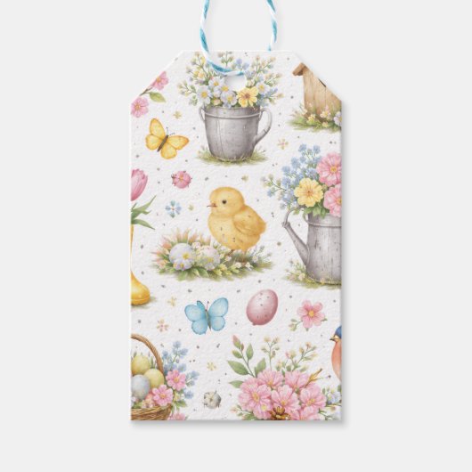 Lentetuin Pasen Cadeaulabel (Voorkant)