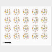 Lentetuin Pasen Ronde Sticker (Vel)