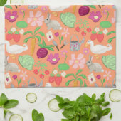 Lentetuin Thema Keukenhanddoek (Gevouwen)