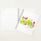 Lentetuin typografie Bloemen Vlinders Planner (Display)