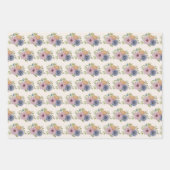 Lentetuin Waterverf Blush Roze Inpakpapier Vel (Voorkant 3)