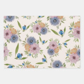 Lentetuin Waterverf Blush Roze Inpakpapier Vel (Voorkant)