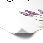 Lentetuin Wilde Bloem Bruiloft Welkomstbord Poster (Hoek)