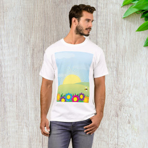 Lentetuin Zonnebloem met Kleurrijke Bloemen T-shirt