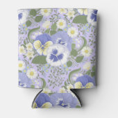Lentetuinbloemen op lavendel blikjeskoeler (Voorkant)