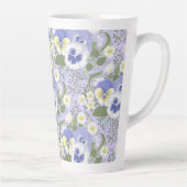 Lentetuinbloemen op lavendel latte mok (Rechts)
