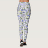 Lentetuinbloemen op lavendel leggings (Achterkant)