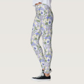 Lentetuinbloemen op lavendel leggings (Links)