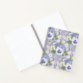 Lentetuinbloemen op lavendel notitieboek (Binnen)