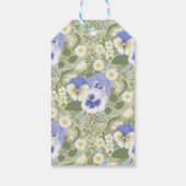 Lentetuinbloemen op salie cadeaulabel (Achterkant)