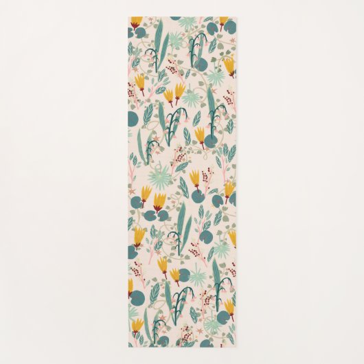 Lentetuinen lafbloem yogamat (Voorkant)