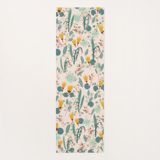 Lentetuinen lafbloem yogamat (Achterkant)