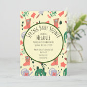 Lentetuinplanten Baby Shower Uitnodiging (Staand voorkant)