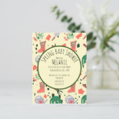 Lentetuinplanten Baby Shower Uitnodiging (Staand voorkant)