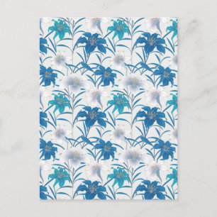 Lentetulpen Bloemig Lila Blauw Briefkaart