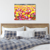 Lentetulpen Canvaspanelen Aangepaste Fijne Kunst Canvas Afdruk (Insitu (Slaapkamer))