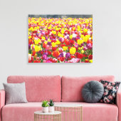 Lentetulpen Canvaspanelen Aangepaste Fijne Kunst Canvas Afdruk (Insitu (Woonkamer))