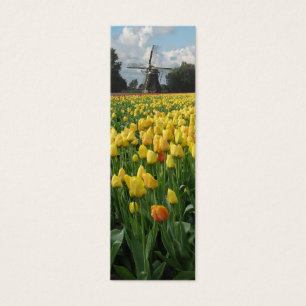 Lentetulpen en Windmolen Mini Visitekaartjes