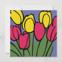 Lentetulpen Feestdagenkaart
