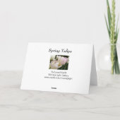 Lentetulpen Kaart (Achterkant)