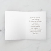 Lentetulpen. Kunst Aangepaste Pasen Feestdagen Kaart (Binnen)